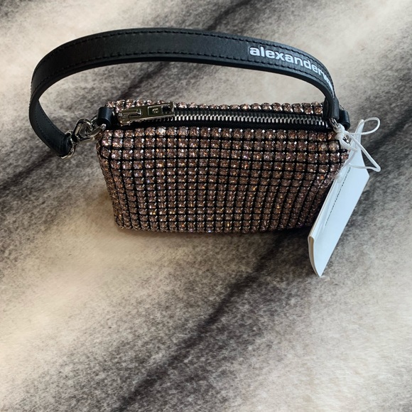 { Alexander Wang } Wangloc Crystal Mini Pouch Bag - Picture 3 of 12